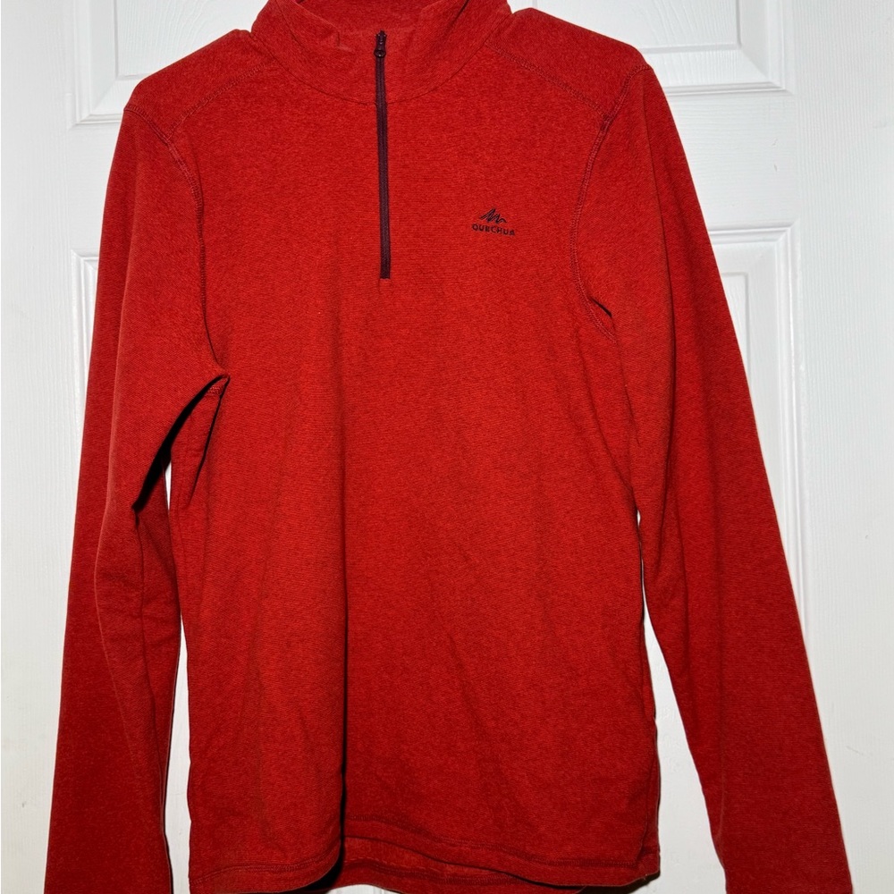 Quechua Vibrant Orange Fleece Top